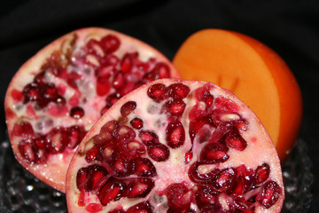 granatapfel und kaki
