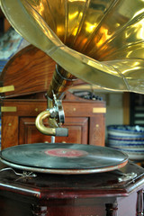 dusty old gramophone
