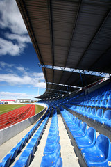 the stadium