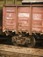 Naklejka premium wagon railway