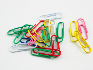 colorful paper clips