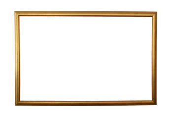 large golden frame isolated w/ path - 317299