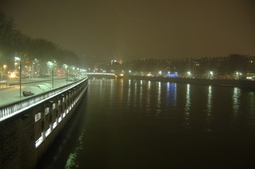 lyon dans la tempete, les quais de saone