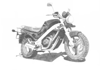 Obraz na płótnie Canvas motorrad