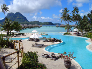 swimming pool in the tropics