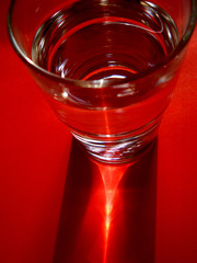 wasserglas rot