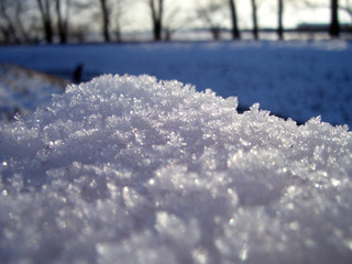 eine handvoll schnee