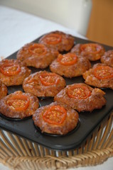 mini muffins à la tomate
