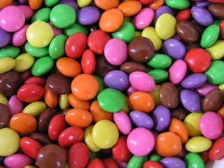 Foto op Plexiglas Snoepjes kleurrijke snoepjes