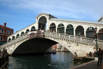Papier Peint photo Pont du Rialto pont du rialto - venise - italie