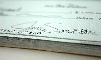 signature on check