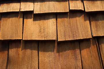 cedar wood shingles up-close - 336496