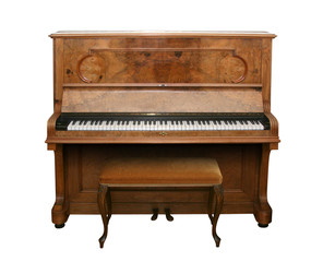 Fototapeta premium antique piano with path