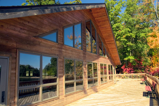 Fototapeta lodge windows