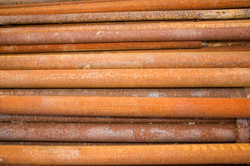 rusted steel pipe
