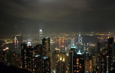 hong kong peak view by night 1