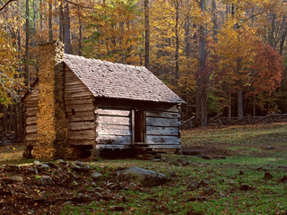 historic log cabiin