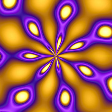 gold & purple peacock pattern