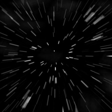 hyperspace starfield zoom blur