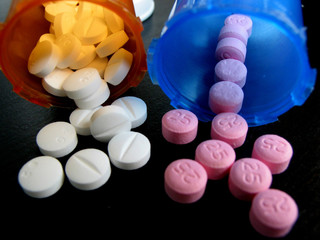 pills and vials
