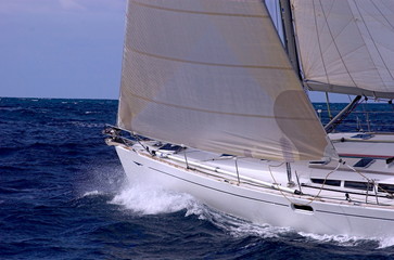 sailing in atlantic