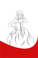 Obraz premium color-me | beauty queen posing