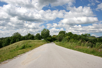 Fototapeta na wymiar droga krajowa