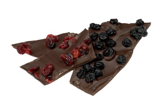 cramberry and raisin chocolate fudge