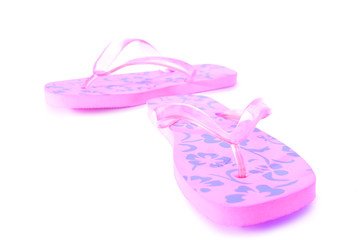 pink flip flops