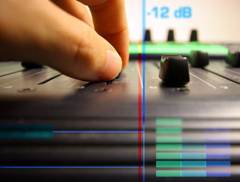 hand controlling faders