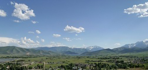 panorama of midway, utah