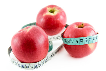 three apples and a tape