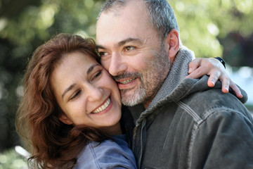 Fototapeta premium happy couple outdoors