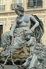 Fototapeta na wymiar szczegół Bartholdi fontanną