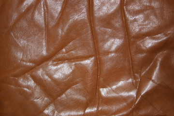 wrinkled old leather