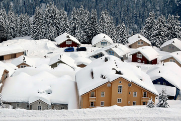 chalets norvégiens à flaine