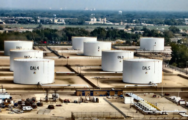 industrial aerial view