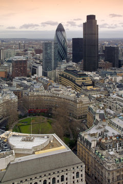 london, a general aerial view over the city