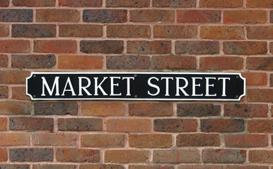 sign, market street