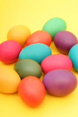 Fototapeta na wymiar colorful easter eggs