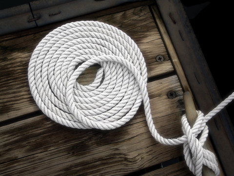 Boater's Art - White Boat Rope