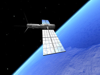 satellite over the earth 2