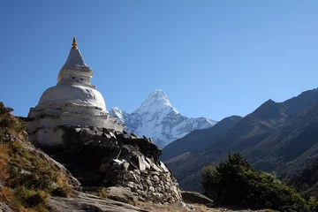 Foto op Canvas boeddhistische chorten - nepal © granitepeaker