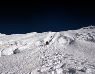 climbing the himalayas - nepal
