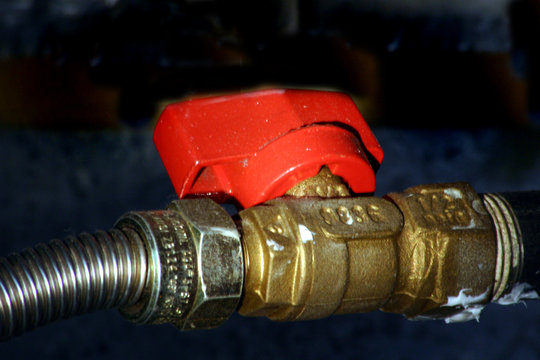 fireplace connection valve