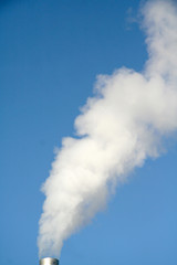 Fototapeta na wymiar steam rising from a tower