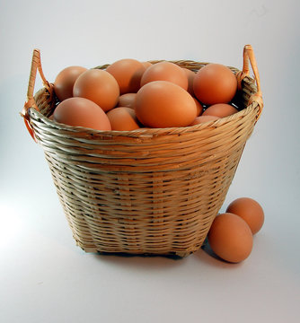 basketful of  eggs