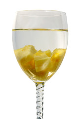 water and pineapple