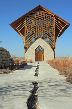 walkway to holy family shrine