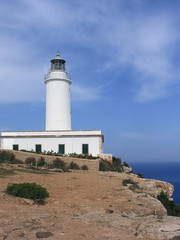 Fototapeta na wymiar La Mola latarnia morska (Formentera, Hiszpania)